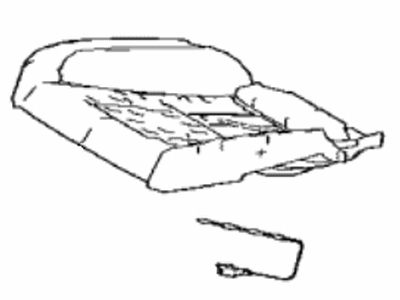 Lexus 71503-50180 Pad Sub-Assembly, Rear Seat