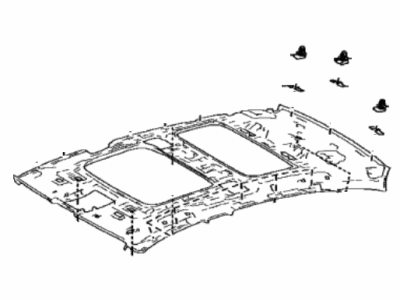 Lexus 63310-5BQ30-A0 HEADLINING Assembly, ROO