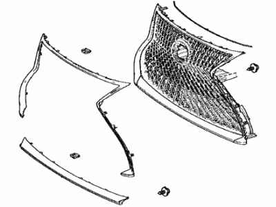 Lexus 53100-50B40 GRILLE ASSY, RADIATO