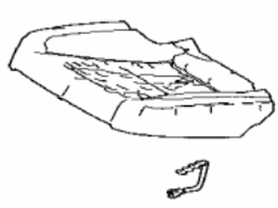 Lexus 71504-50190 Pad Sub-Assembly, RR Sea