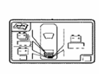 Lexus 288A2-31020 LABEL, BATTERY LOCAT