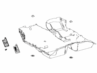 Lexus 58510-50A01-C2 Carpet Assembly, Floor