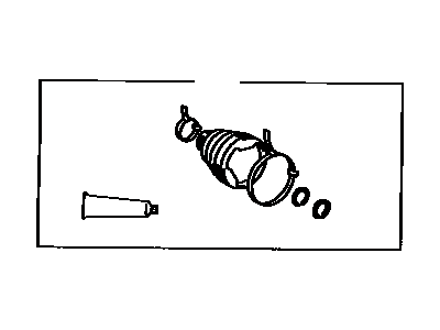 Lexus 04438-06050 Boot Kit, Front Drive Shaft Inboard Joint