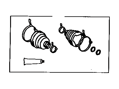 Lexus 04438-33021 Boot Kit, Drive Shaft