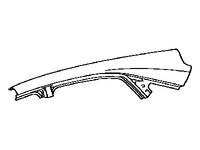 Lexus 61214-0E050 Rail, Roof Side, Outer NO.2 LH