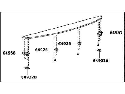 Lexus 64904-0E010-A0 Cover Sub-Assy, Tonneau