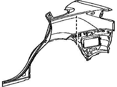 Lexus 61611-0E062 Panel, Quarter, RH