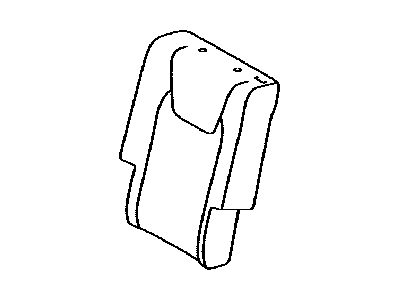 Lexus 71077-0E020-B0 Rear Seat Back Cover, Right (For Separate Type)