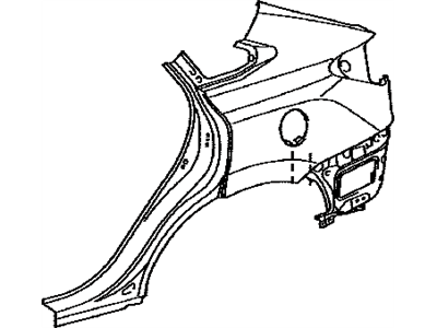 Lexus 61612-0E061 Panel, Quarter, LH