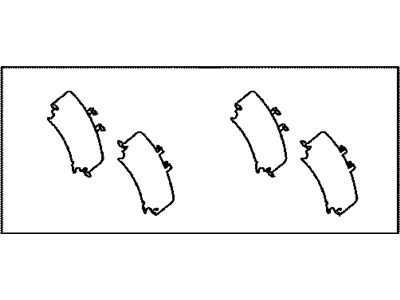 Lexus 04946-0E030 Shim Kit, Anti Squeal(For Rear Disc Brake)