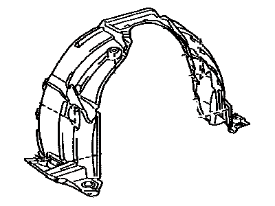 Lexus 53805-0E020 Liner, Front Fender, RH