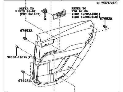 Lexus 67640-0E021-E0 Panel Assembly, Rear Door