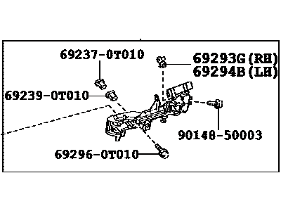 Lexus ES350 Door Handle - 69202-0E012