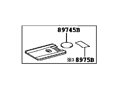 Lexus 89994-48072 Electrical Key Transmitter Sub-Assembly, (Card Key)