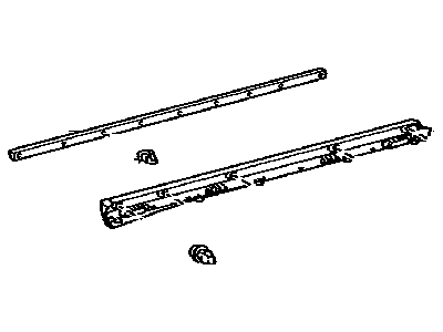 Lexus 75735-0E010 Moulding, Front Door Outside, Lower RH