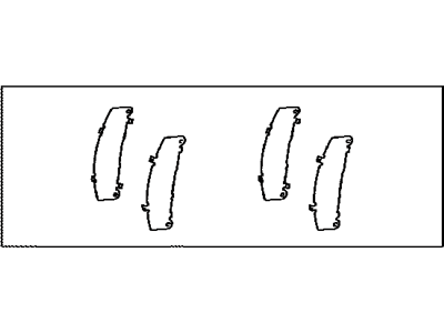 Lexus 04945-0E040 Shim Kit, Anti Squeal, Front