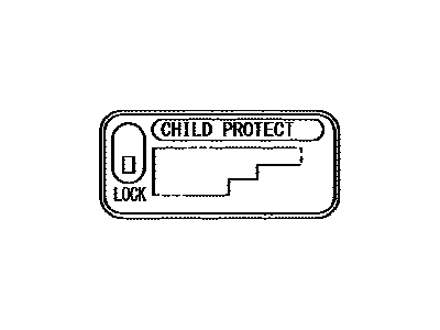 Lexus 69339-06040 Label, Child Protect