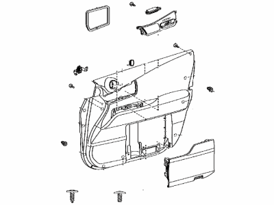 Lexus 67610-0E020-C1 Board Sub-Assy, Front Door Trim, RH