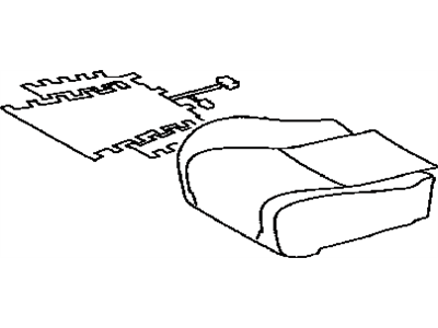 Lexus 71072-0E230-E1 Front Seat Cushion Cover Sub-Assembly, Left (For Separate Type)