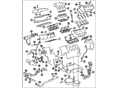 Lexus 04112-0P161 Gasket Kit, Engine Valve Grind