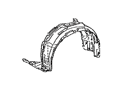 Lexus 53806-0E080 Shield Sub-Assembly, Fender