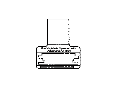 Lexus 74599-0E020 Label, Driver & Passenger Air Bag Information