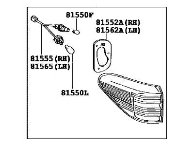 2011 Lexus RX350 Back Up Light - 81560-0E020