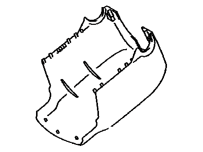 Lexus 45287-0E021-E0 Cover, Steering Column