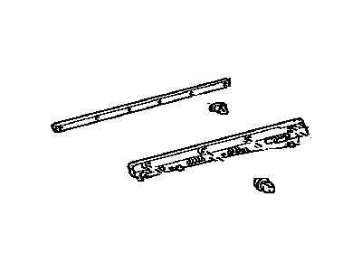 Lexus 75745-0E010 Moulding, Rear Door Outside, Lower RH