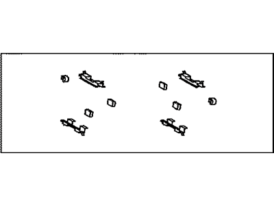 Lexus 04947-0E010 Fitting Kit, Disc Brake, Front