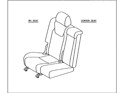 Lexus 71300-0E390-A2 Seat Assembly, Rear