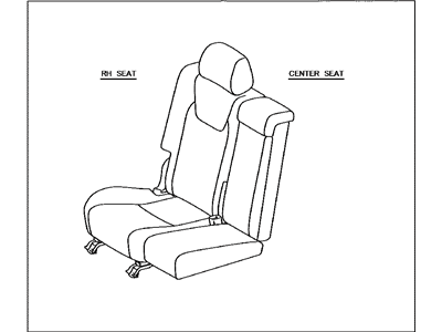 Lexus 71300-0E170-A3 Seat Assembly, Rear