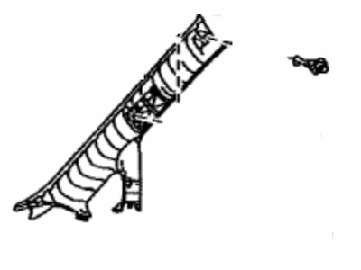 Lexus 62210-0E082-C0 GARNISH Assembly, Front Pillar