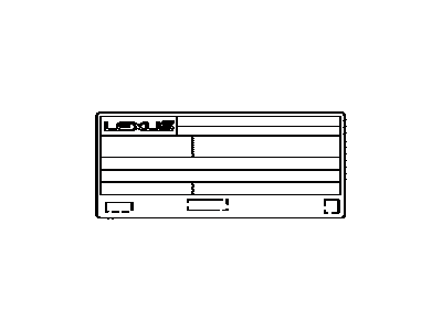 Lexus 11298-31D10 Label, Emission Control