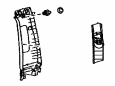 Lexus 62410-0E020-C0 GARNISH Assembly, Center Pillar