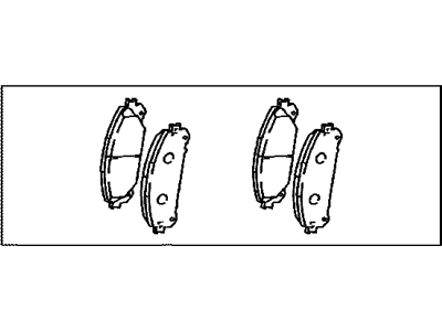 Lexus 04465-0E010 Front Disc Brake Pad Kit