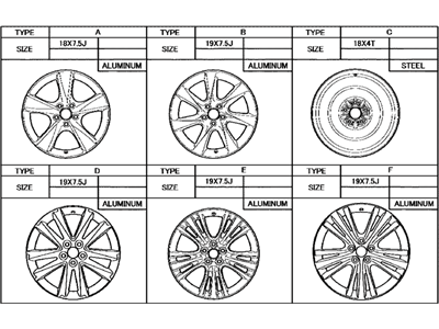 Lexus 42611-0E340 Wheel, Disc