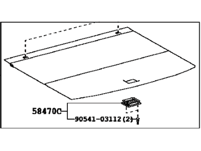 Lexus 58410-0E020-B0 Board Assembly, Deck