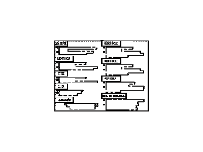 Lexus 28897-31050 Label, Battery Information