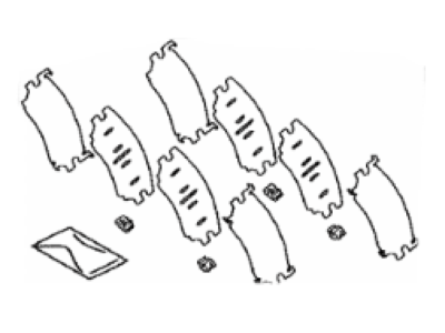 Lexus 04946-0E090 SHIM Kit, Anti SQUEAL