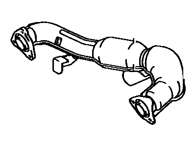 1990 Lexus ES250 Exhaust Pipe - 17106-62012