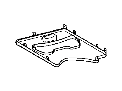 Lexus 79347-60080-A0 Carpet, NO.2 Seat Cushion Under, LH