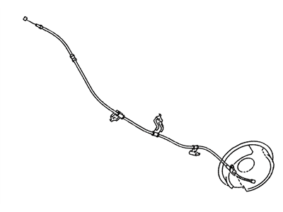 Lexus 46430-60010 Cable Assy, Parking Brake, NO.3