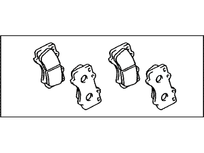 Lexus 04465-35290 Front Disc Brake Pad Kit