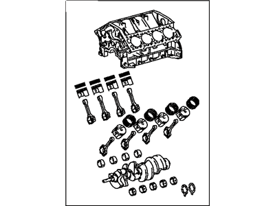 Lexus 11400-50220 Block Assy, Short