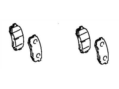 Lexus 04466-60090 Rear Disc Brake Pad Kit