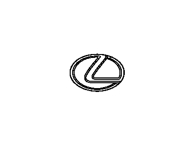 Lexus 90975-02050 Radiator Grille Emblem (Or Front Panel)