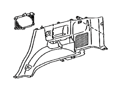 Lexus 62510-6A917-B0 Board, Quarter Inside Trim, RH