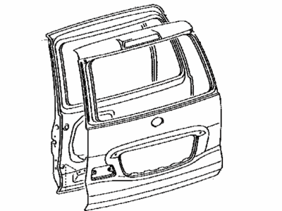 Lexus 67005-60B00 Panel Sub-Assy, Back Door