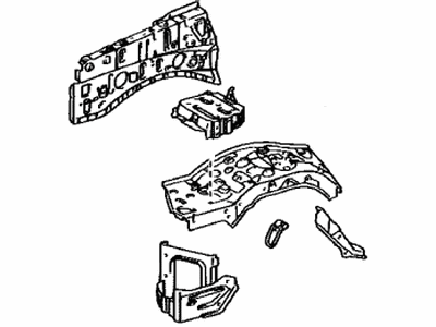 Lexus 53701-60831 Apron Sub-Assy, Front Fender, RH